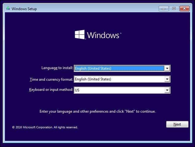 Nastavení systému Windows 2