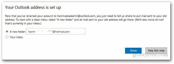 Přejmenujte adresu služby Hotmail 6