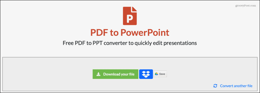 EasyPDF Převádí PDF na PowerPoint