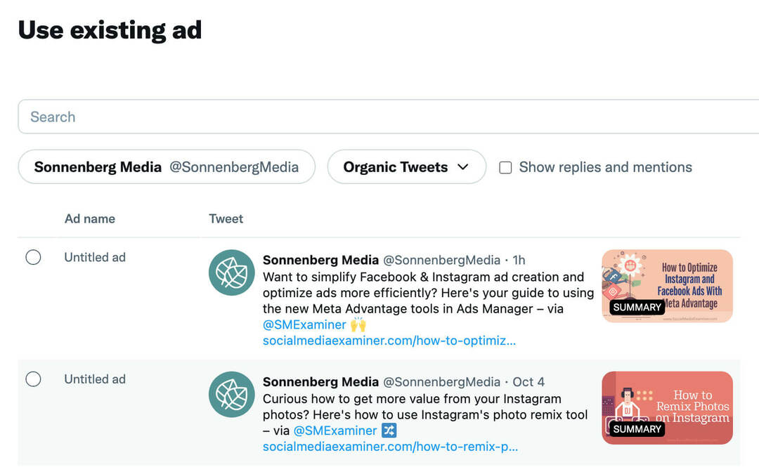 jak-škálovat-twitterové-reklamy-rozšiřte-vaše-cílové-publikum-obnovte-vaše-kreativní-aktiva-organické-tweety-přidat-do-reklamní-sestavy-příklad-21