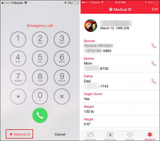 Tip pro iOS 8: Používejte telefon jako lékařský průkaz