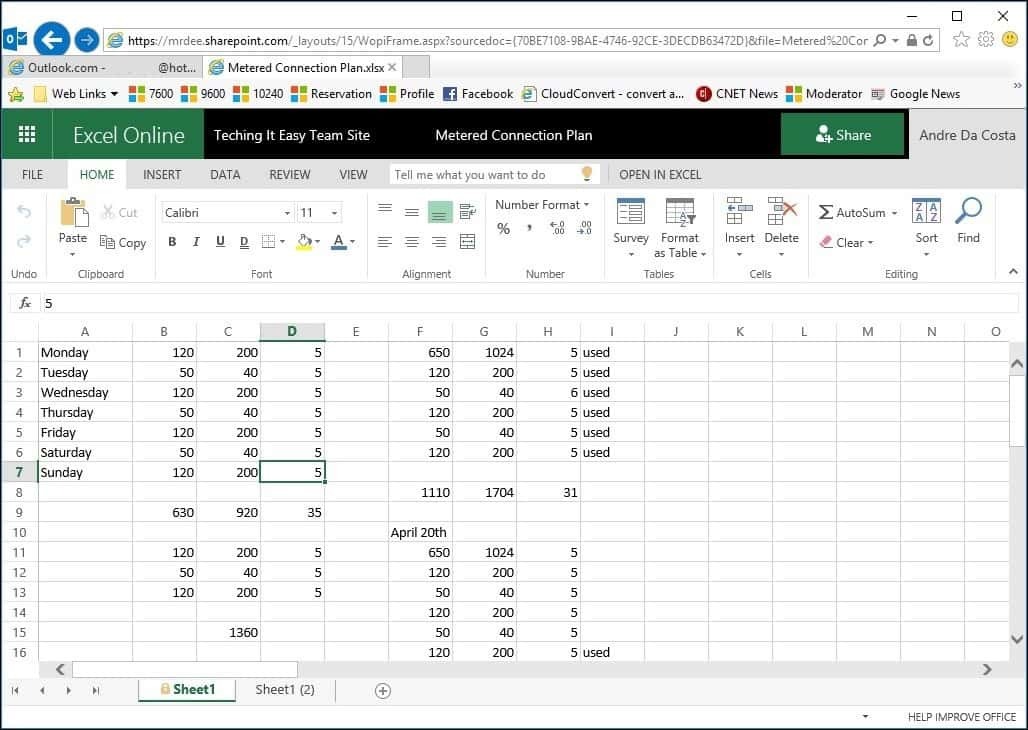 SharePoint v režimu pouze pro čtení Excel