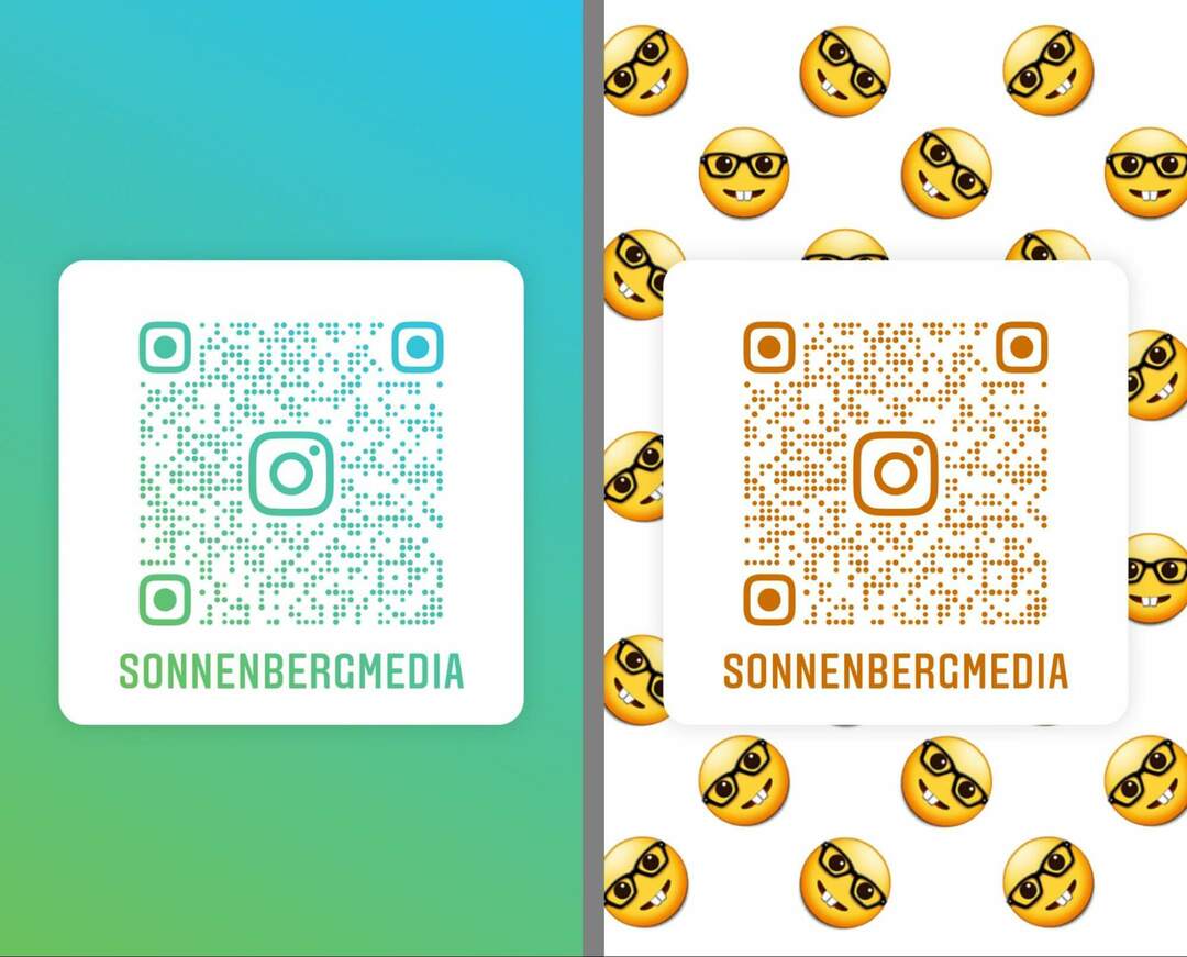 jak-vytvořit-instagramový-qr-kód-pro-sdílení-profilu-změnit-barvu-design-možnosti-emoji-vzor-sonnenbergmedia-example-12