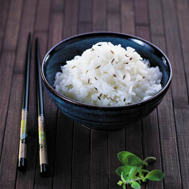 hubnutí s polykáním rýže