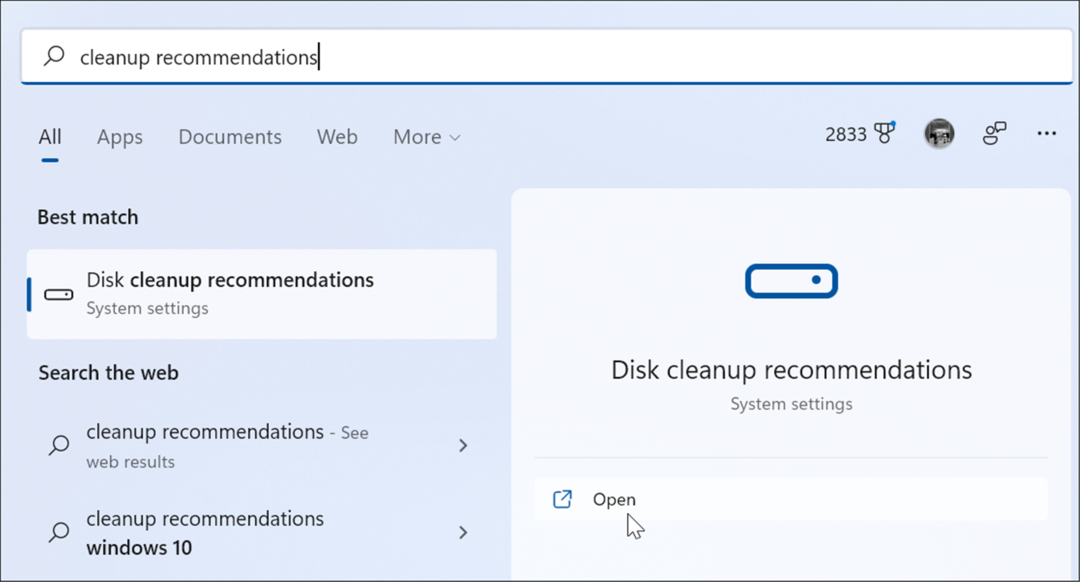 Nastavení odstraní dočasné soubory ve Windows 11