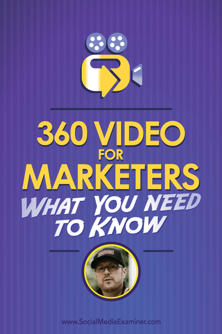 Ryan Anderson Bell hovoří s Michaelem Stelznerem o 360 videu pro obchodníky a o tom, co potřebujete vědět.