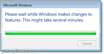 počkejte, až se Windows 7 vypne, tj