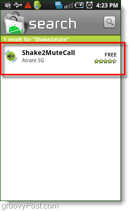 hledat Android Market shake2mutecall