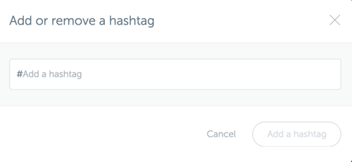 Přidejte hashtag na svůj řídicí panel Iconosquare.