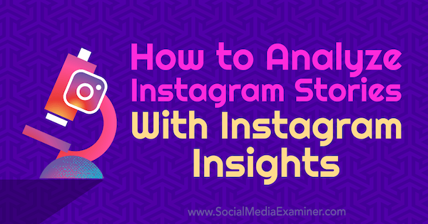 Jak analyzovat příběhy Instagramu s Instagram Insights od Olgy Rabo v průzkumu sociálních médií.