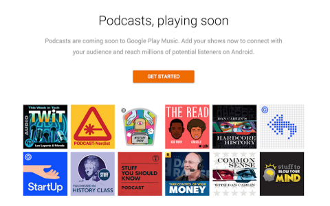 google play vítá podcasty
