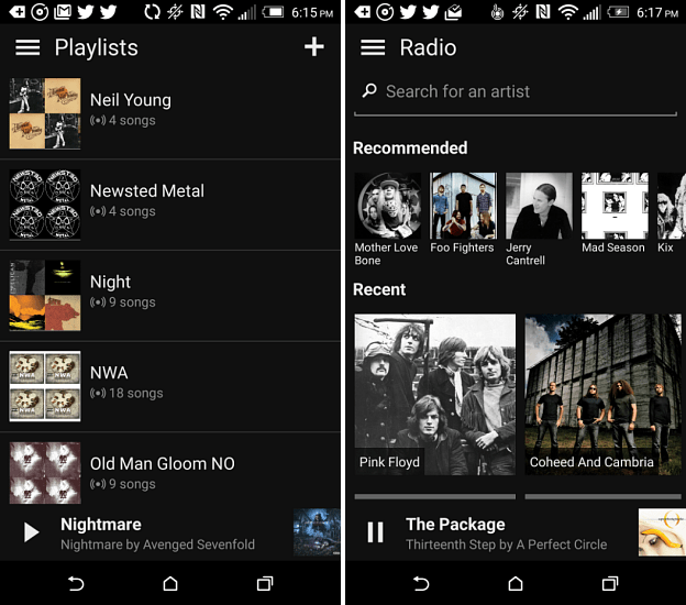 Aplikace Groove Music pro Android