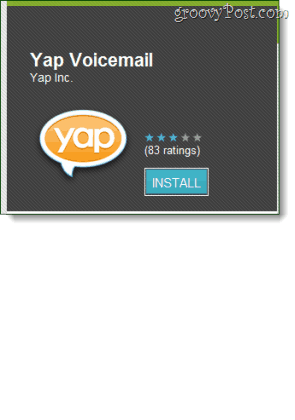 Hlasová schránka Yap z trhu Android