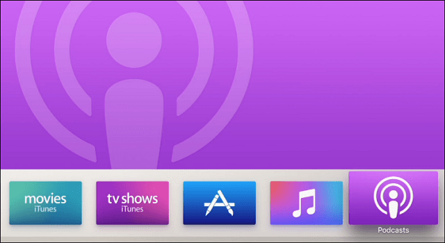 Aplikace Podcasts konečně přichází do nové Apple TV (4. generace)