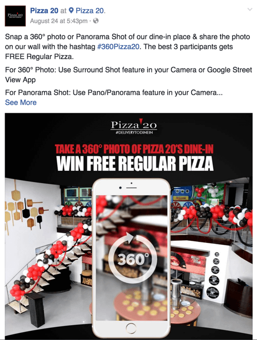 pizza 20 facebook 360 fotek