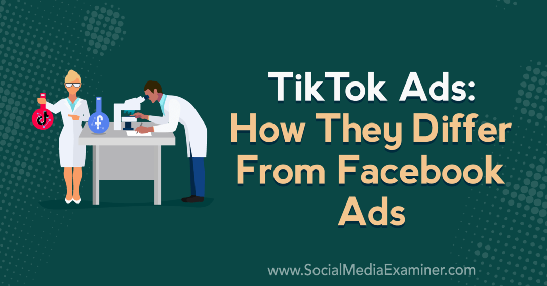 Reklamy TikTok: Jak se liší od reklam na Facebooku, které obsahují postřehy od Caleba Robertsa v podcastu o marketingu sociálních médií.
