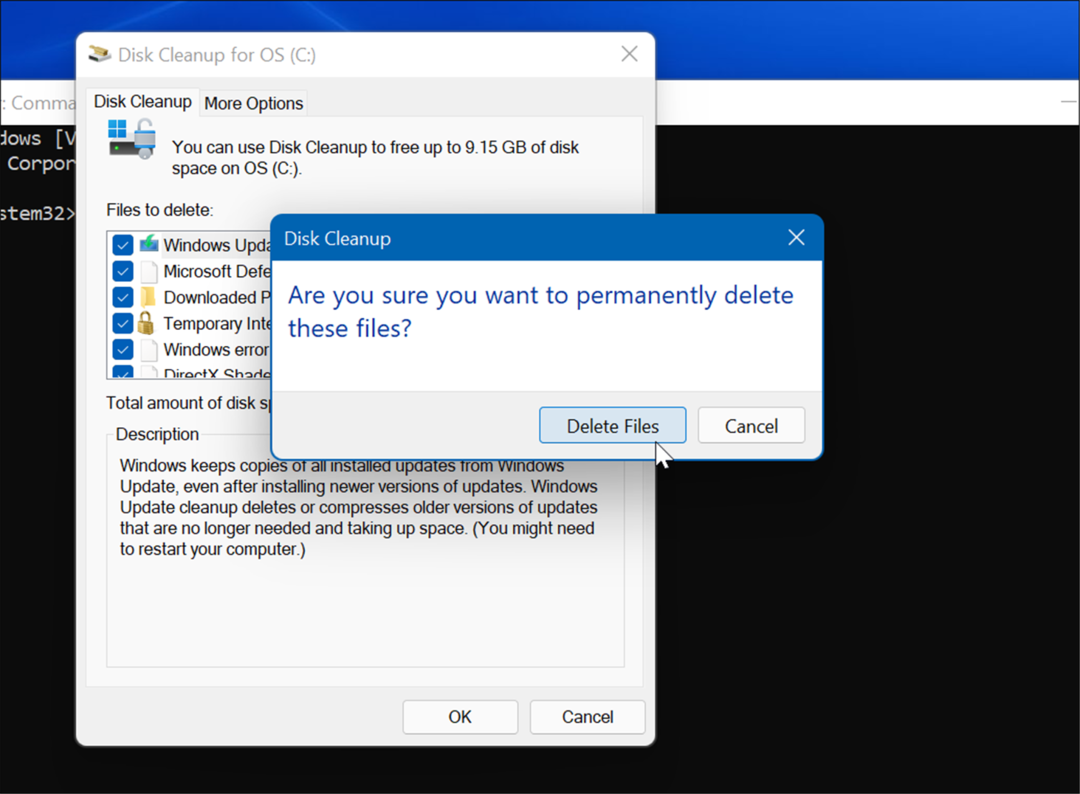 odstranit dočasné soubory ve Windows 11