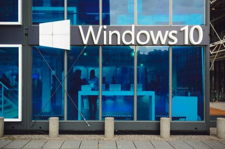 Propagační pavilon Microsoft Windows 10
