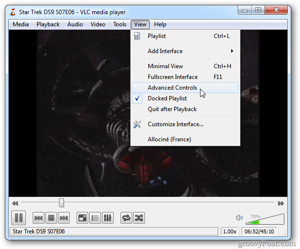 Vezměte snímky obrazovky v přehrávači VLC Media Player