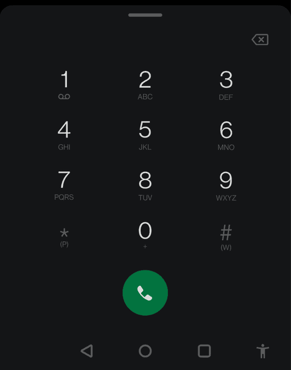 numerická klávesnice 1, hlasová schránka pro android