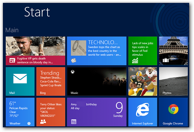 Vypněte oznámení Windows 8 Live Tile