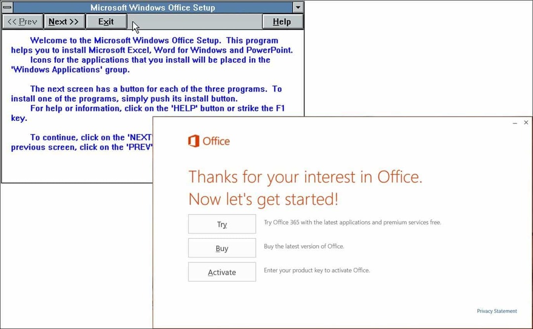 Pohled na 25 let Microsoft Office (tehdy a teď)