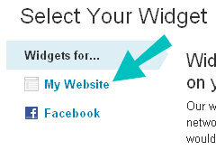 web widgetu