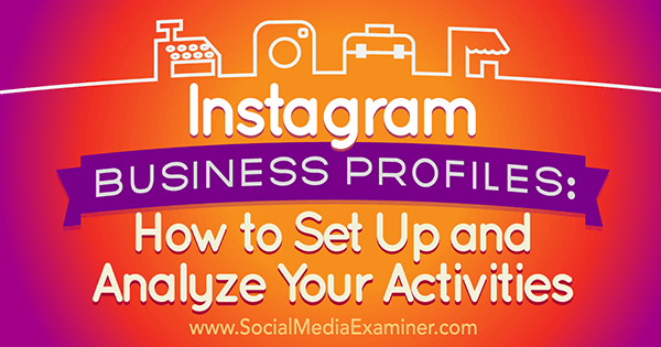 nastavení analyzovat obchodní profily instagramu