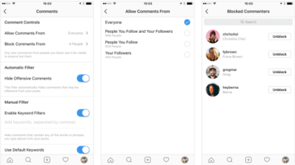 Instagram přidává nové funkce, které uživatelům umožňují ovládat, kdo může komentovat vaše příspěvky.