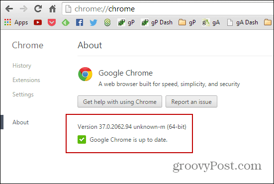 Verze pro Chrome