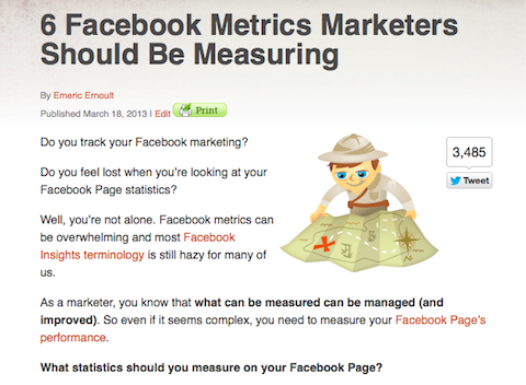facebook metriky