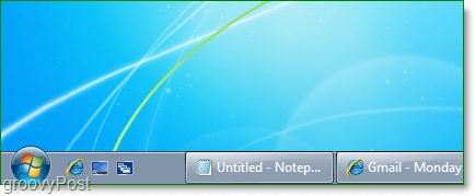 Windows 7 s panelem rychlého spuštění