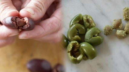 Jak extrahovat jádro oliv?