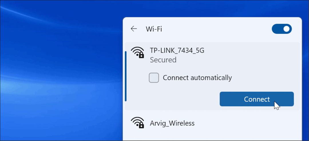 připojit wi-fi windows 11