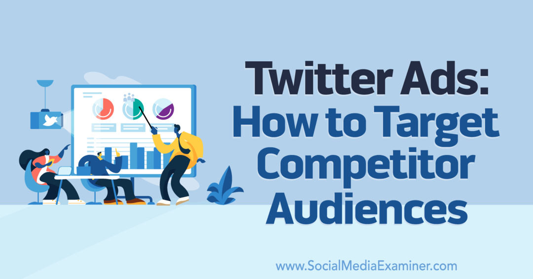 Reklamy na Twitteru: Jak zacílit na publikum konkurence – průzkumník sociálních sítí