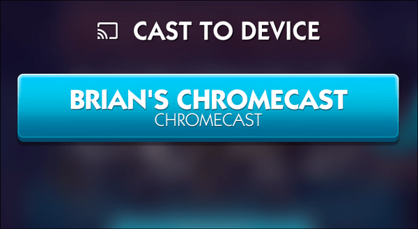 Vyberte Chromecast