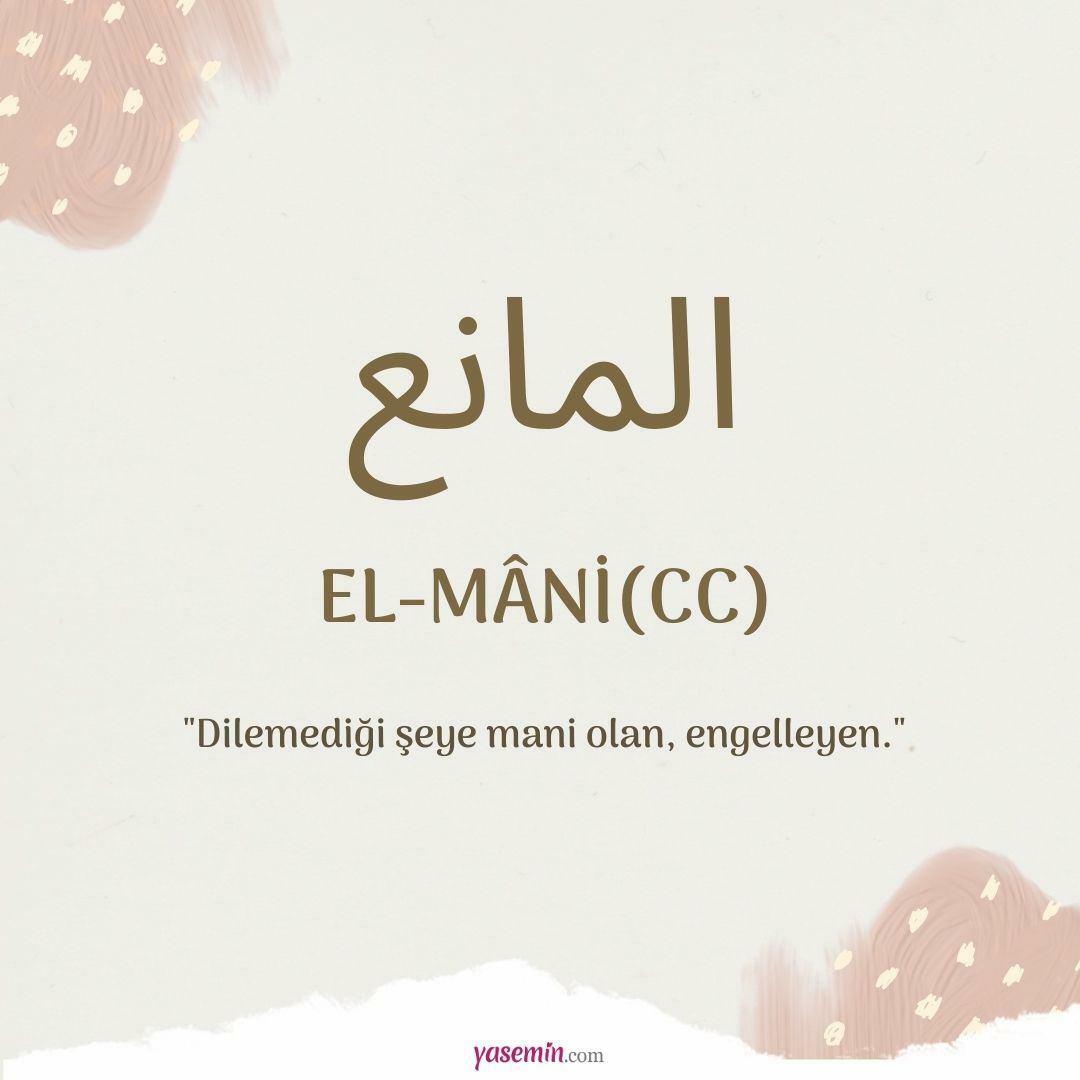 Co znamená Al-Mani (c.c)?