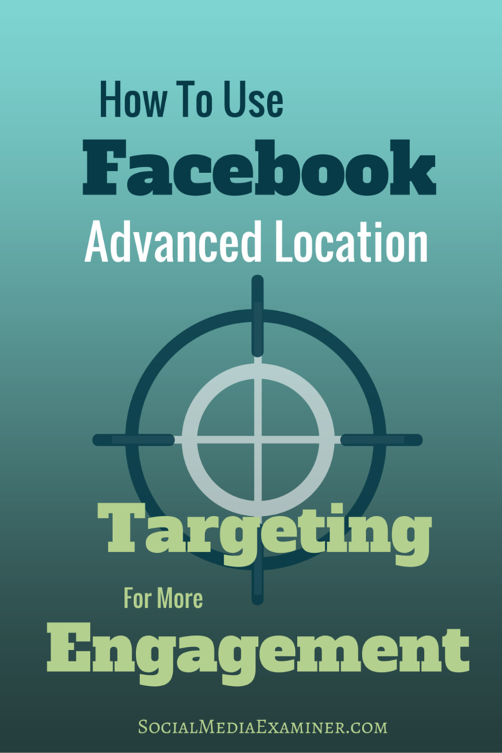 jak používat facebookové geografické cílení
