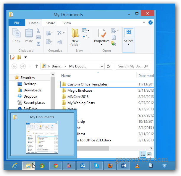 Otevřete Průzkumník Windows na jiné místo než knihovny