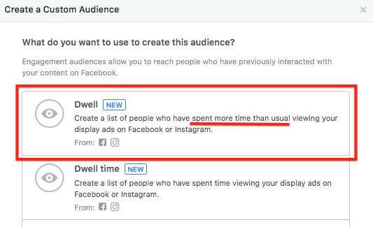  Facebook vám nyní umožňuje cílit na lidi, kteří sledováním vašich reklam strávili více času než obvykle.