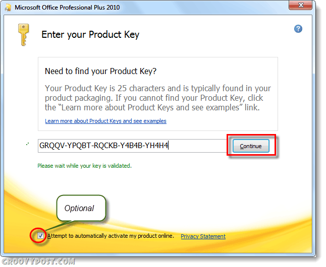Jak změnit produktové klíče Microsoft Office 2010