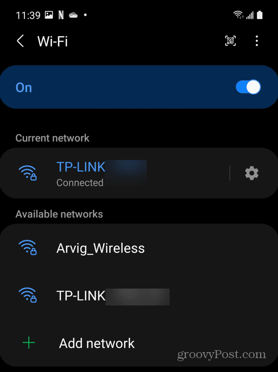 Připojení k síti Wi-Fi