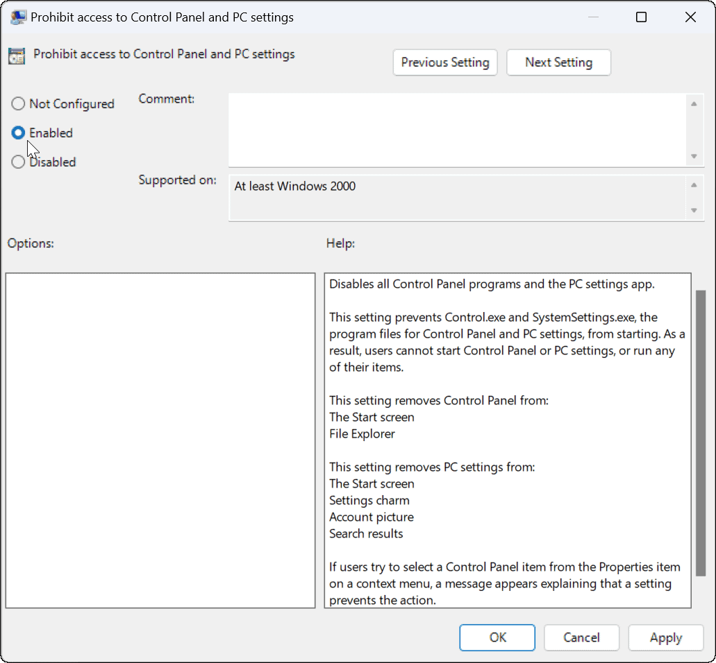 Zablokujte uživatele v nastavení v systému Windows 11
