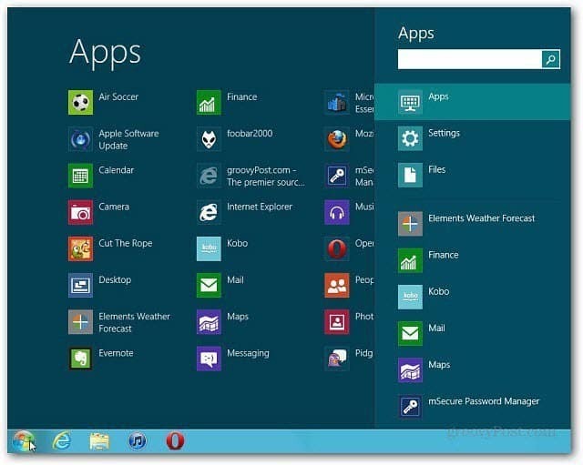 Windows 8: Získejte nabídku Start zpět na plochu