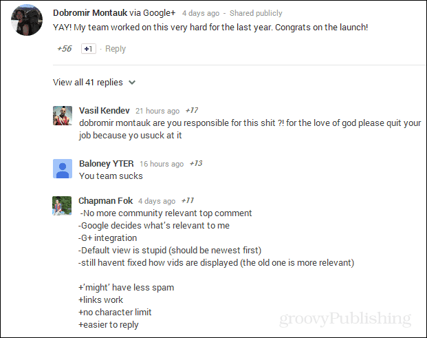 Petice za vrácení komentářů na YouTube od integrace Google+ dosahuje 90 000 podpisů a roste