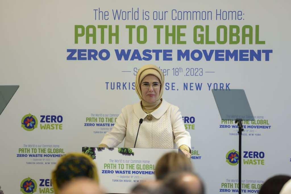 Emine Erdoğan Towards a Global Zero Waste Movement program sdílení na sociálních sítích