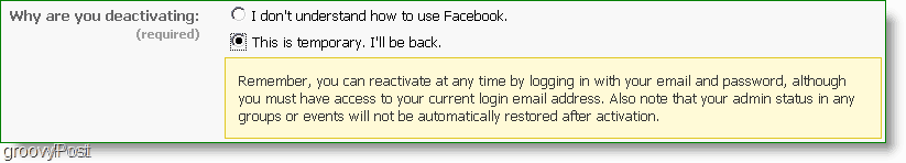 můžete facebook kdykoli znovu aktivovat, je to opravdu deaktivace?
