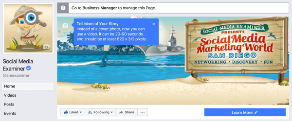 Facebook rozšiřuje možnosti nahrávání videí jako titulních obrázků na více stránek. 