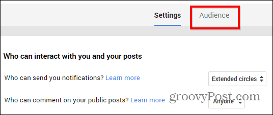 Google+ publikuje nastavení omezení publika