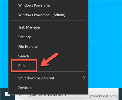Spusťte Spustit ve Windows 10
